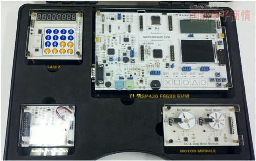 德州儀器中國(guó)嵌入式教育者會(huì)議，TI 第三方合作伙伴展示的MSP430F6638 EVM板